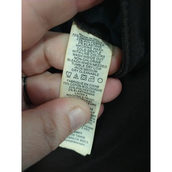 Prana Woman 12/31 Jeans Kayla Short Seam Brown Denim Skinny Jean - Picture 9 of 12